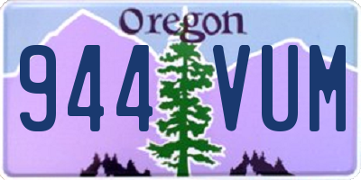 OR license plate 944VUM