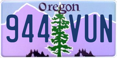 OR license plate 944VUN