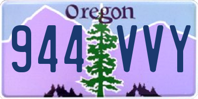 OR license plate 944VVY