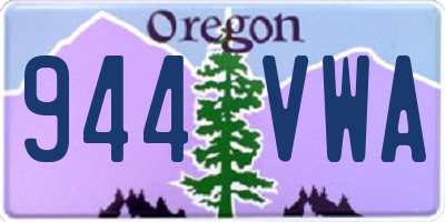 OR license plate 944VWA