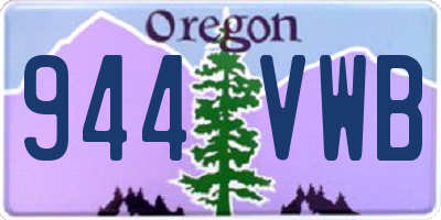 OR license plate 944VWB