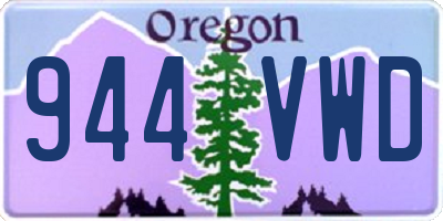 OR license plate 944VWD