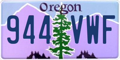 OR license plate 944VWF