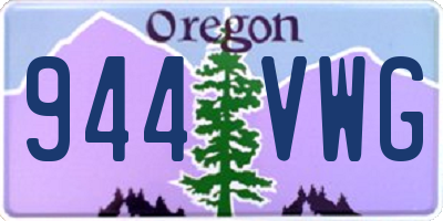 OR license plate 944VWG