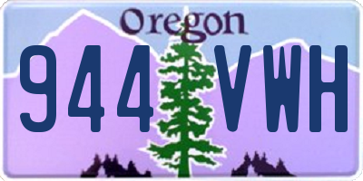 OR license plate 944VWH