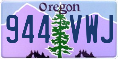 OR license plate 944VWJ