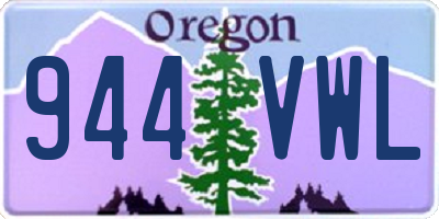 OR license plate 944VWL