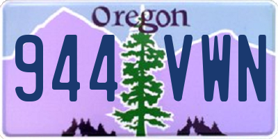 OR license plate 944VWN