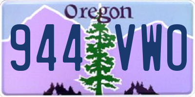 OR license plate 944VWO