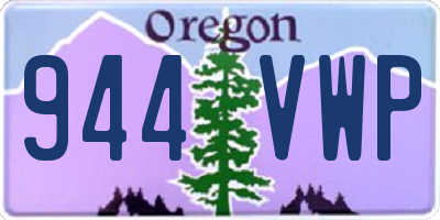 OR license plate 944VWP