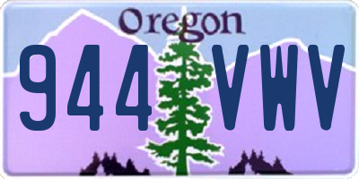 OR license plate 944VWV