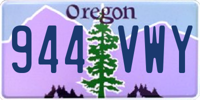 OR license plate 944VWY