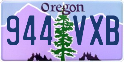 OR license plate 944VXB