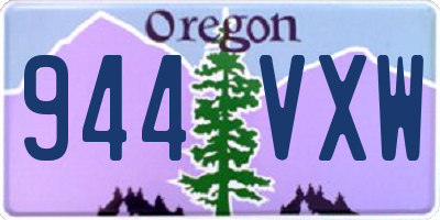 OR license plate 944VXW