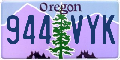 OR license plate 944VYK