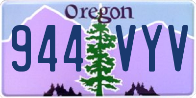 OR license plate 944VYV