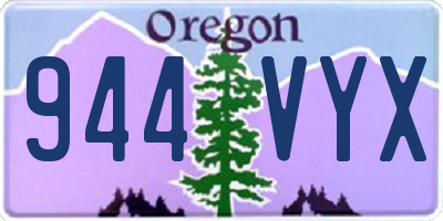 OR license plate 944VYX