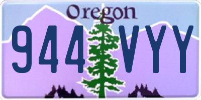 OR license plate 944VYY