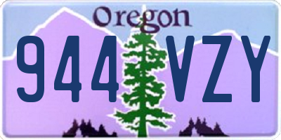 OR license plate 944VZY