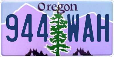 OR license plate 944WAH