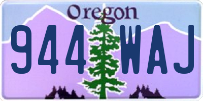OR license plate 944WAJ