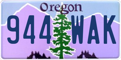 OR license plate 944WAK