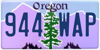 OR license plate 944WAP