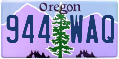 OR license plate 944WAQ