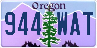 OR license plate 944WAT