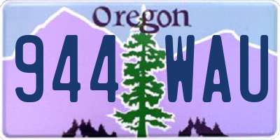OR license plate 944WAU