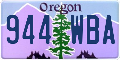 OR license plate 944WBA