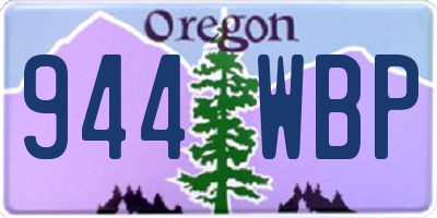 OR license plate 944WBP