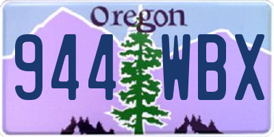 OR license plate 944WBX