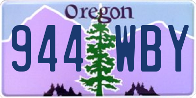 OR license plate 944WBY