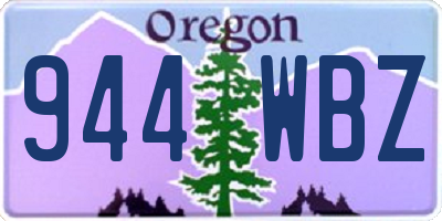OR license plate 944WBZ