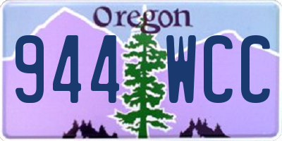 OR license plate 944WCC