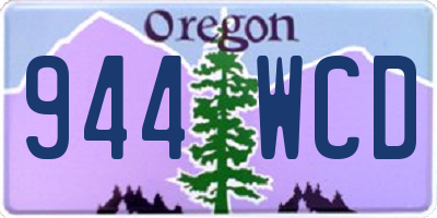 OR license plate 944WCD