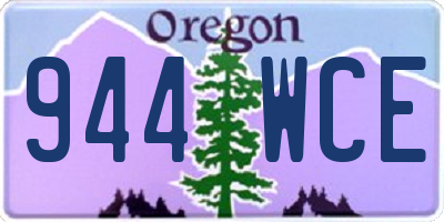 OR license plate 944WCE
