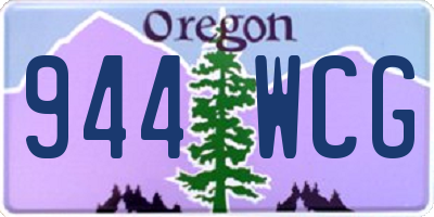 OR license plate 944WCG