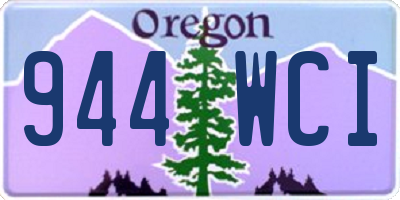 OR license plate 944WCI