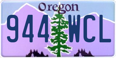 OR license plate 944WCL