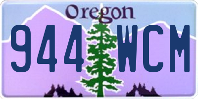 OR license plate 944WCM