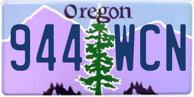 OR license plate 944WCN