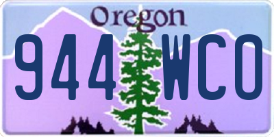 OR license plate 944WCO