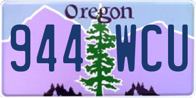 OR license plate 944WCU