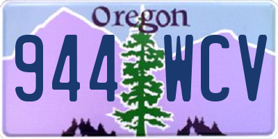 OR license plate 944WCV