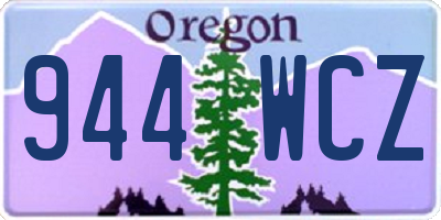 OR license plate 944WCZ