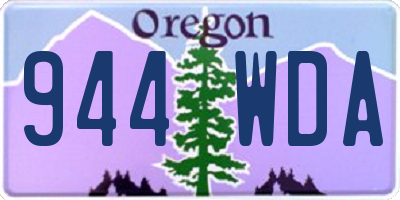 OR license plate 944WDA