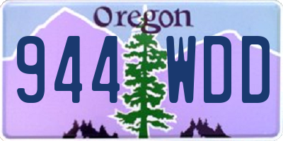 OR license plate 944WDD