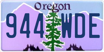 OR license plate 944WDE